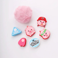 Bộ combo sticker loopy gắn dép lỗ, Charm gắn dép hải ly đáng yêu - C Store Bn