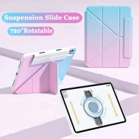 Rotatable Magnetic Sliding Case for IPad Pro 12.9 Inch 2022 2018 10th 10.9 Air 5th 4th 10.2 9th 8th 7th IPad Pro 11 2021 2020