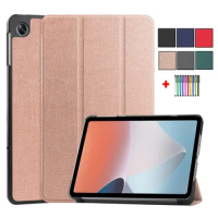 PU Leather Tri-Fold Magnetic Flip Skin Funda For Oppo Pad Air Case For Oppo Pad Air Tablet Case 2022 10.36 inch Cover + Stylus