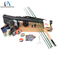 Maximumcatch Maxcatch Premier Fly Fishing Rod Kit and Fly Reel Combo Complete Fishing Outfit