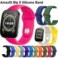 22mm Silicone Bip 5 Strap for Amazfit Bip 5 Band Replacement Smaertwatch Wristband Soft Bracelet Belt WatchBand Amazfit Bip5