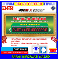 Papan informasi Masjid musholla LED pengumuman jadwal Khatib saldo dll