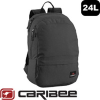 【Caribee 澳洲 RUSH 24L電腦背包《黑》】CE-6104/自助旅行/筆電背包/後背包手提包/行李包