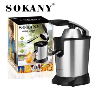 Máy Xay Sinh Tố Sokany JE-618D Inox Cao Cấp - Hàng chính hãnġ - Ép Cam