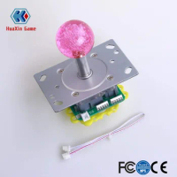 New Arcade 5V LED Joystick with Crystal Ball Top Handle Illuminated LED Joystick For Arcade Stick PC Controller Computer Game
