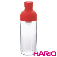 【HARIO】酒瓶紅色冷泡茶壺300ml FIB-30-R