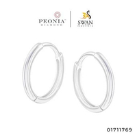 Anting Emas 18K Italy - Peonia by Swan Jewellery Rose Gold