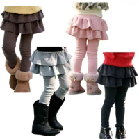 2-7yrs Baby Girls Leggings &amp; Skirt Pure Cotton Trousers For Children's Leggings Fashion Girl's Skirt Pants