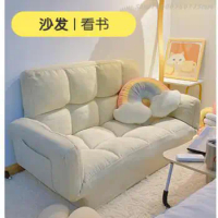 Lazy sofa tatami small apartment single double balcony bedroom can lie and sleep foldable sofa bed net red