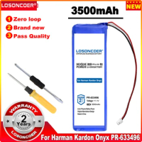 Latest Production Battery LOSONCOER 3500mAh PR-633496 Replacement for Harman Kardon Onyx Free Tools