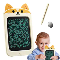 LCD Writing Tablet for Kids 10 Inch Drawing Tablet Cute Kids Doodle Board Screen Lock Battery Operated Children's Drawing Board