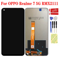 For OPPO Realme 7 5G RMX2111 LCD Display Panel Module Monitor For OPPO Realme 7 LCD Touch Screen Digitizer Sensor Assembly