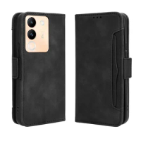 For Vivo V29e Global Case Premium Leather Wallet Leather Flip Multi-card slot Cover For Vivo V29e Global Phone Case