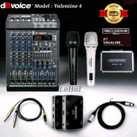 Paket Mixer dBvoice Valentine 4 Live Streamibg Dock ST20 2in1 Mic Recording Tech Vocal 100 Original