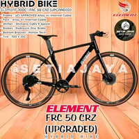 Sepeda Hybrid 700C ELEMENT FRC 50 CRZ (UPGRADED), Frame Alloy, 9 Speed, Rem Hidrolik, Hybrid Bike Ne