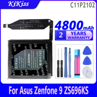 4800mAh KiKiss Powerful Battery C11P2102 For Asus Zenfone 9 ZS696KS Zenfone9 Mobile Phone Batteries