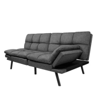 Modern Folding 2 Seater Sofa Bed, Multifunction Sleeper, Foldable Frame Couch, Cum Bed, Living Room Furniture, New