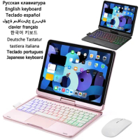 Magic Keyboard for Teclado iPad Pro 11 Case 2021 2020 Rainbow Backlit Touchpad Keyboard for Funda iPad Pro 11 3rd 2nd Generation
