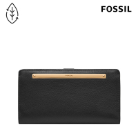 FOSSIL Liza  輕巧型真皮零錢袋長夾-黑色 SL7891G001
