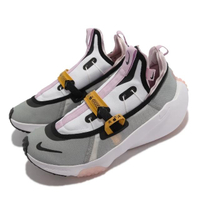 【NIKE 耐吉】休閒鞋 Zoom Traverse GS 大童鞋 女鞋 襪套 無鞋帶 氣墊 白 黑(CN8199-101)