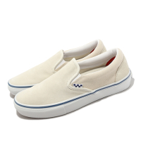 Vans 休閒鞋 Skate Slip-On 男鞋 女鞋 白 藍 懶人鞋 滑板鞋 拼接 膠底 VN0A5FCAACV