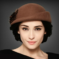 貝雷帽 毛呢帽-緞帶蕾絲花朵時尚優雅女帽子4色72b39【獨家進口】【米蘭精品】