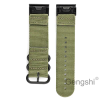 Quick Nylon Easy fit Wrist Watchband Strap for Garmin Fenix 5 Fenix 5plus Forerunner 935 Approach S60 Quatix 5 instinct