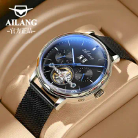 New luxury ailang watch automatic multi-function business men's mechanical watch fashion hollow waterproof watch