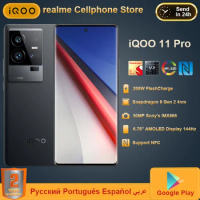 New iQOO 11 PRO Mobile Phone Snapdragon 8Gen2 144HZ 2K E6 AMOLED 200W Super Charge 50MP VCS IMX866 Camera NFC Smartphone