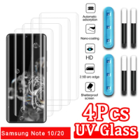 4Pcs UV Tempered Glass For Samsung Galaxy Note 10 20 Plus Screen Protector For Glaxy Note 20 10 Ultra