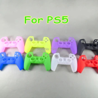 10pcs For PS5 Soft Silicone Gel Rubber Case Cover For SONY Playstation 5 For PS5 Controller Protection Case For PS5 Gamepad