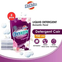 BuKrim Oxyklin Romantic Floral Deterjen Cair [750 mL] isi 2 Pcs