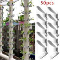 DIY Hydroponic Tower Garden Growing System Kits PVC Pipe Hydroponics Vegetables Vertical Cultivation Cup Pots