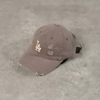 Topi MLB LA CREAM BROWN DISTRESSED CAP 100% ORIGINAL - OS ADJUST