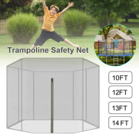 Trampoline Protective Net 10/12/13/14/15/16 Feet Anti-fall Nylon Trampoline Jumping Pad Safety Net 170cm High Protection Guard