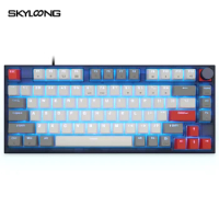 【Free Glacier Switch】Skyloong GK75 80 Keys 75% Mechanical Keyboard Gaming Accessories Hot Swappable Optical Switch Single light