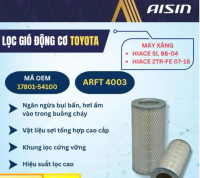 [CHÍNH HÃNG] AISIN ARFT-4003 Lọc gió động cơ ô tô tương thích Toyota Hiace máy xăng 1998–2004, Hiace