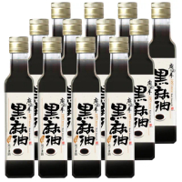 【麻油車】冷壓黑麻油x12瓶組(255ML/瓶)