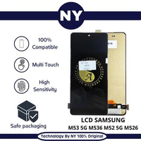 NY PREMIUM LCD SAMSUNG M53 5G M536 M52 5G M526 BLACK TA INCELL