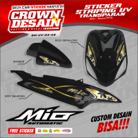 Striping Mio Sporty Mio Smile Mio Amore Desain - Stiker Striping Transparan Mio Sporty Custom - SM-U