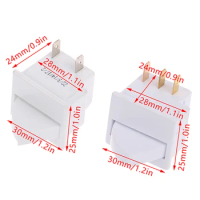 1PC White 2/3Pin Refrigerator Door Lamp Light Switch Freezer Parts AC 5A 250V Universal Fridge Household Accessories