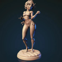 1/24 75mm 1/18 100mm Resin Model Sexy Lovely Girl Figure Sculpture Unpainted No Color RW-500