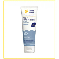 CANCER COUNCIL 澳洲防癌協會成人面部日常防曬藍色 DAILY MOISTURISER WATER RESISTANT SPF50+ 75ML