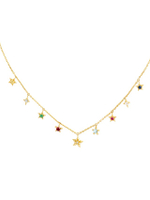 สร้อยคอผู้หญิงประดับอัญมณี PRIMA x OPAL ตัวเรือน 9K สี Yellow Gold The love that lasts Collection 99