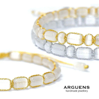 Gelang Cat’s Eye tali gold silver serut