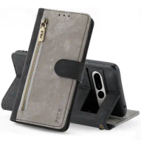 Pixel7 Pixel 6 Pro 6A 7 A 5G Flip Case For Google Pixel 7 Pro RFID Block Zipper Wallet Leather Cover Pixel 4A 5A 6 A 7A Funda