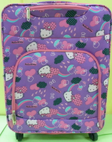 【震撼精品百貨】Hello Kitty 凱蒂貓~KITTY布面行李箱/旅行箱『紫底愛心』