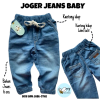 Celana Jogger Jeans Bayi Laki-laki Perempuan 0 - 1 Tahun Joger Panjang Jens Jins Anak Baby Cowok Cew