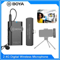 BOYA BY-WM4 PRO K3 2.4GHz Wireless Microphone System Smartphones Video Mic for iOS devices Ideal for Tiktok Youtube vlogging &amp;