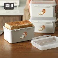 日本霜山 麵包/吐司專用PP密封保鮮盒(可冷凍冷藏)-3L